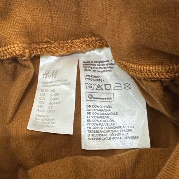 Set of Two Baby Pants in Rust and Mustard - Picture 2 of 5